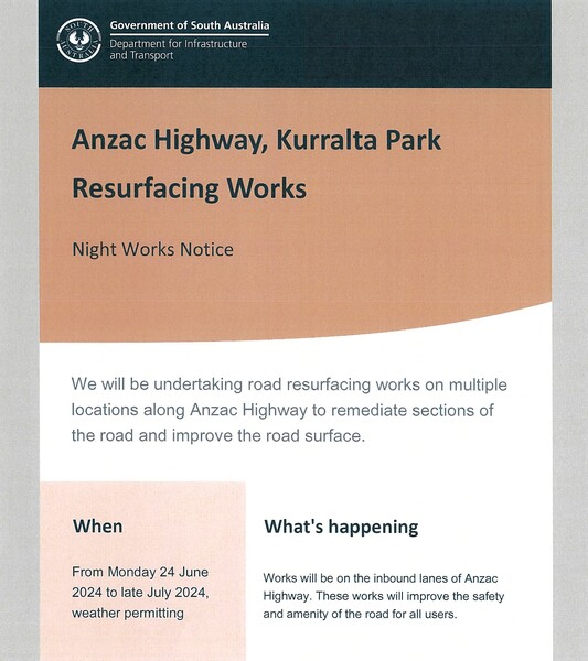 Anzac Hwy Resurfacing 1