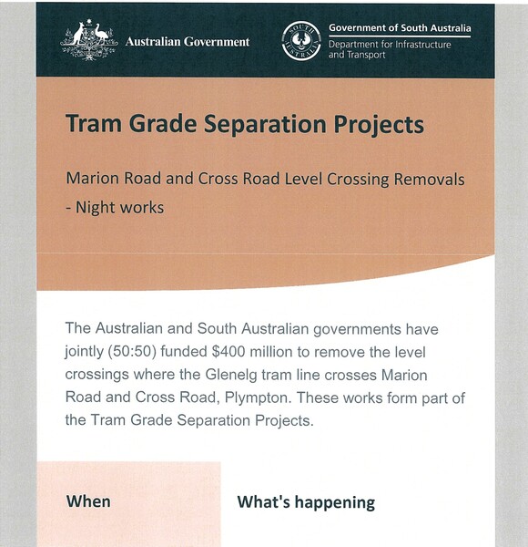 Tram Grade Separation Project 1